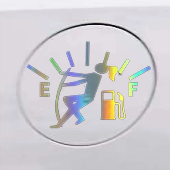 Girl Car Gas Decal - Picture 2 of 4